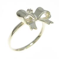 K10YG リボン ダイヤモンドリング