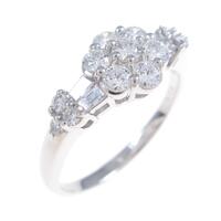 PT フラワー ダイヤモンドリング