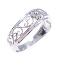 K18WG ダイヤモンドリング