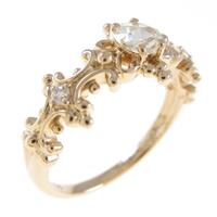 K18PG ダイヤモンドリング