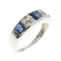 K18WG サファイヤリング