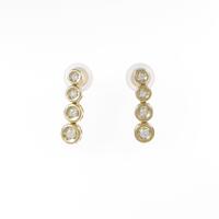 K18YG ダイヤモンドイヤリング