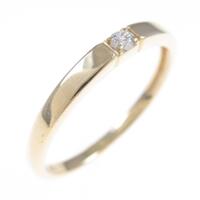 K10YG ソリティア ダイヤモンドリング