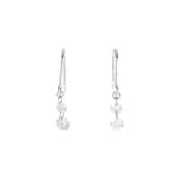 K18WG ダイヤモンドピアス