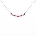 K18WG ルビーネックレス
