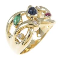 K18YG カラーストーンリング