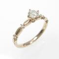 750PG ダイヤモンドリング 0．252ct・G・VS2・3EXT H＆C