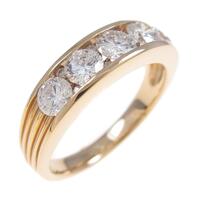 K18PG ダイヤモンドリング