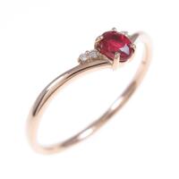 K18PG ルビーリング