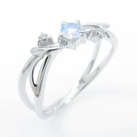 K18WG オパールリング