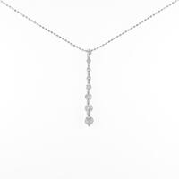 K18WG ダイヤモンドネックレス