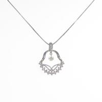 K18WG ダイヤモンドネックレス