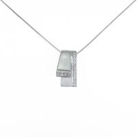 K18WG ダイヤモンドネックレス