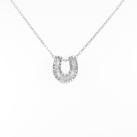 K18WG ダイヤモンドネックレス