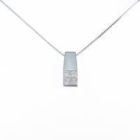 K18WG ダイヤモンドネックレス