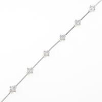 K18WG ダイヤモンドブレスレット