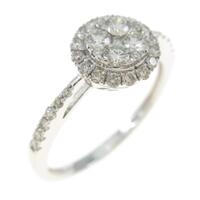 K18WG ダイヤモンドリング