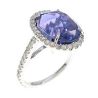 K18WG 非加熱 サファイヤリング