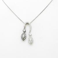 K18WG／K18BG／750WG ダイヤモンドネックレス