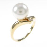 K18YG アコヤパールリング