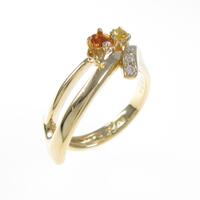 K18YG カラーストーンリング