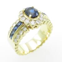 K18YG サファイヤリング