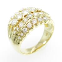 K18YG ダイヤモンドリング