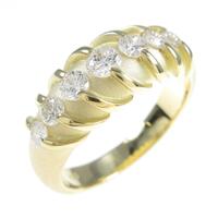 K18YG ダイヤモンドリング