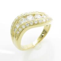 K18YG ダイヤモンドリング