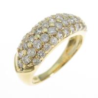 K18YG パヴェ ダイヤモンドリング