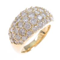 K18YG パヴェ ダイヤモンドリング