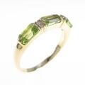 K18YG ペリドットリング