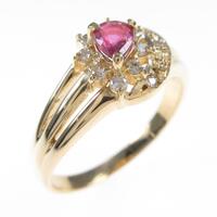 K18YG ルビーリング