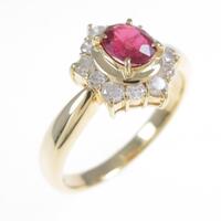 K18YG ルビーリング