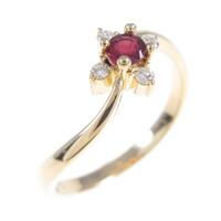 K18YG ルビーリング