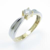 K18YG／PT ダイヤモンドリング