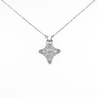 PT 2WAY フラワー ダイヤモンドネックレス