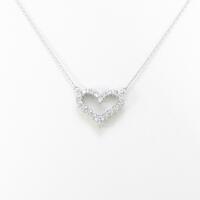 PT ハート ダイヤモンドネックレス