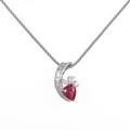 PT／K18WG ルビーネックレス