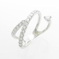 【リメイク】K18WG ダイヤモンドピンキーリング