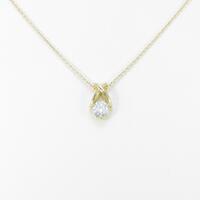 【リメイク】K18YG ダイヤモンドネックレス 0．310ct・G・SI2・EXT