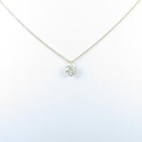 【リメイク】K18YG ダイヤモンドネックレス 0．563ct・LY・SI2・VG