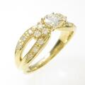 【リメイク】K18YG ダイヤモンドリング 0．321ct・H・SI2・GOOD