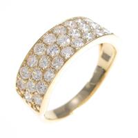 【リメイク】K18YG パヴェ ダイヤモンドリング