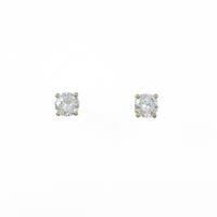 【リメイク】K18YG／ST ダイヤモンドピアス 0．364ct・0．373ct・I・SI1・F