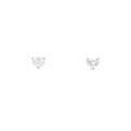 【リメイク】ST／プラチナダイヤモンドピアス 0．363ct・0．388ct・F・VVS2・VS1・ハートシェイプ