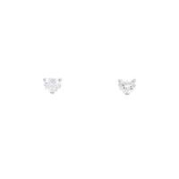【リメイク】ST／プラチナダイヤモンドピアス 0．363ct・0．388ct・F・VVS2・VS1・ハートシェイプ
