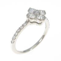 【新品】PT フラワー ダイヤモンドリング