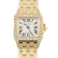 カルティエ WF9001Y7 サントスドゥモワゼル YG／D クォーツ