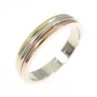 カルティエ スリーゴールド ウェディング リング